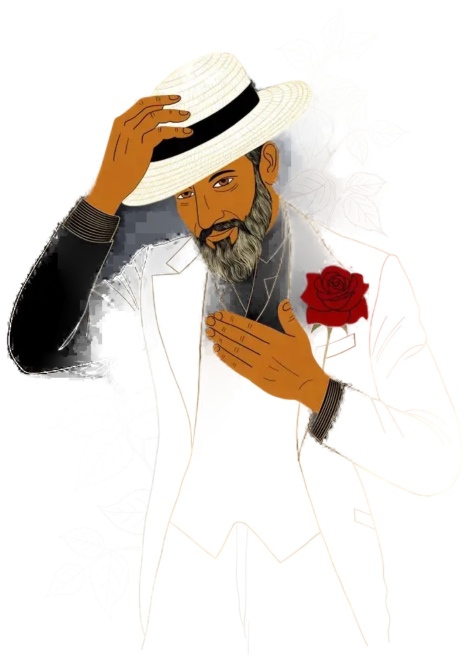 Don Juan se quita el sombrero con una venia