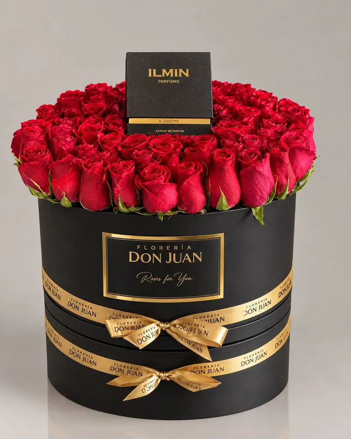Bouquet Especial — Cajas de lujo de Florería Don Juan, fotografía studio