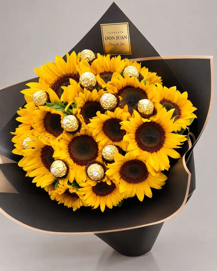 Cono de girasoles — fotografía studio de la casa