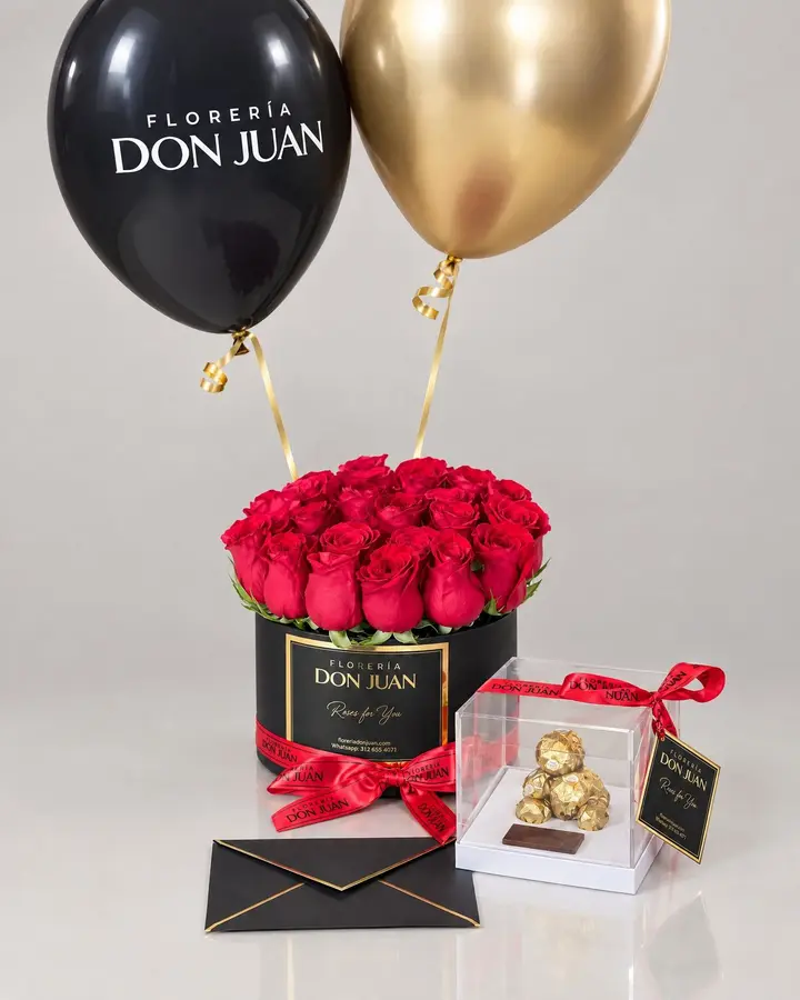 Combo Celebracion — Ramos y buchones de Florería Don Juan, fotografía studio — vista de frente