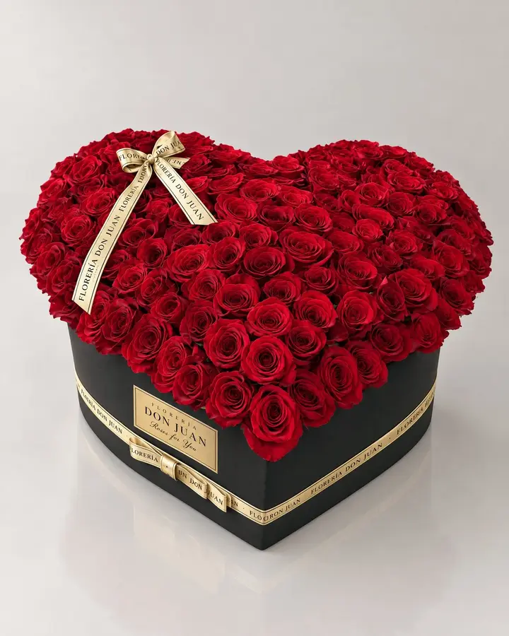 Corazón en relieve — Corazones de Florería Don Juan, fotografía studio