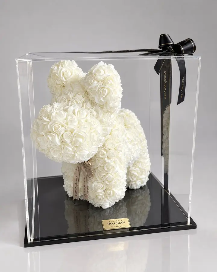 Perrito Don Juan de 40 cm — Teddys y figuras de Florería Don Juan, fotografía studio