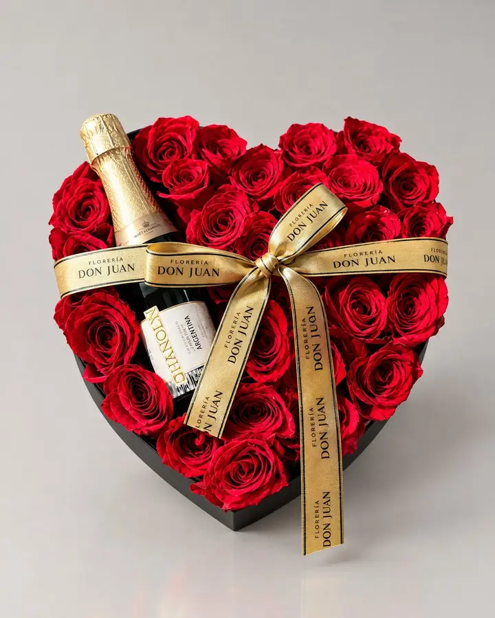 Corazon deluxe — Corazones de Florería Don Juan, fotografía studio