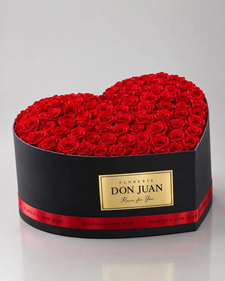 Corazón XL — Corazones de Florería Don Juan, fotografía studio