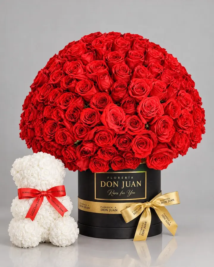 Bouquet Deluxe — Ramos y buchones de Florería Don Juan, fotografía studio — vista de frente
