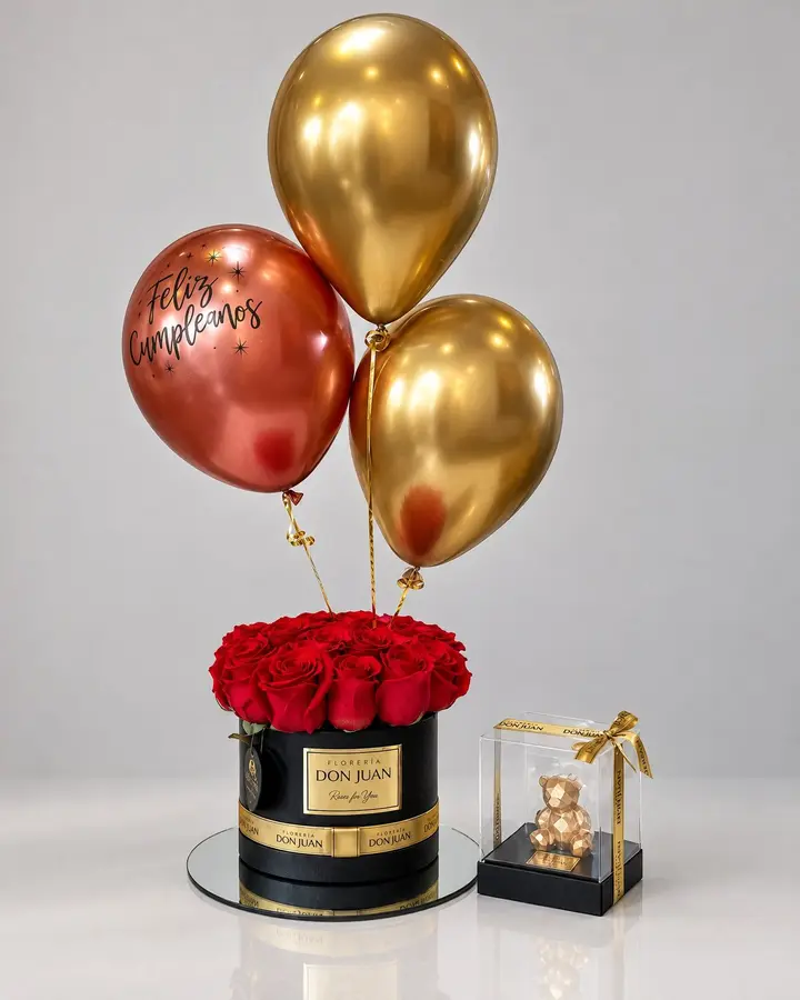 Combo Celebracion — Combos de celebración de Florería Don Juan, fotografía studio — vista de frente